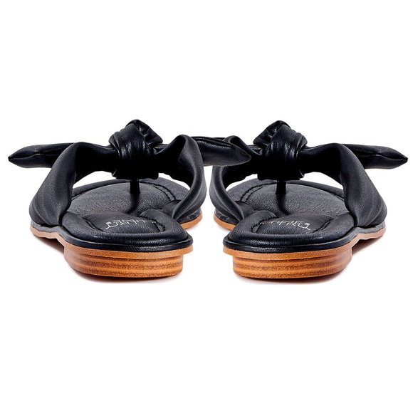 COPY - Time & TRU Tru Women's Black Bow Thong Flip Flop Sandals NEW NWT - Picture 3 of 4